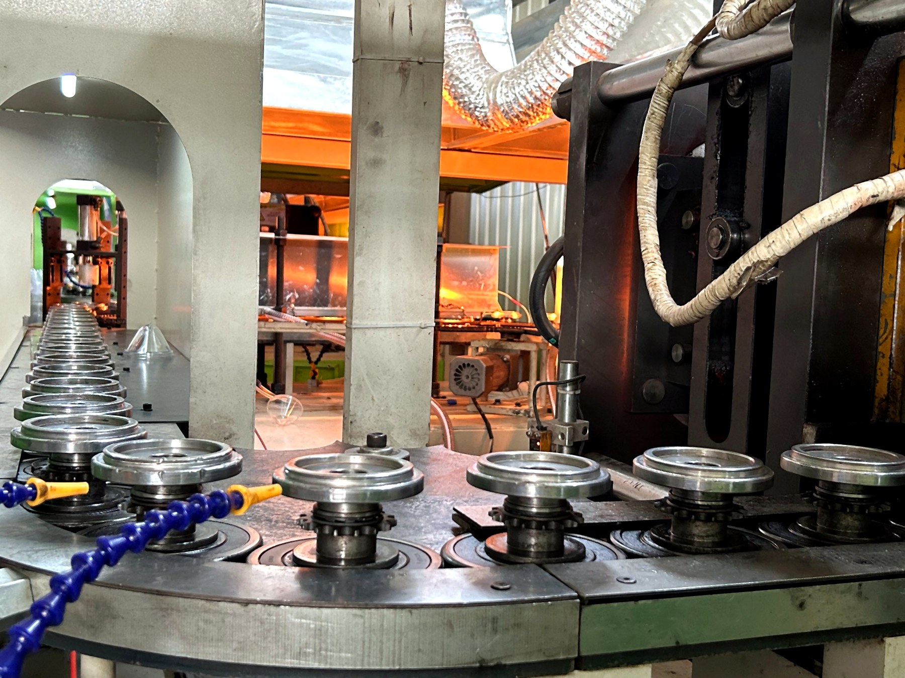 Thermoforming line detail