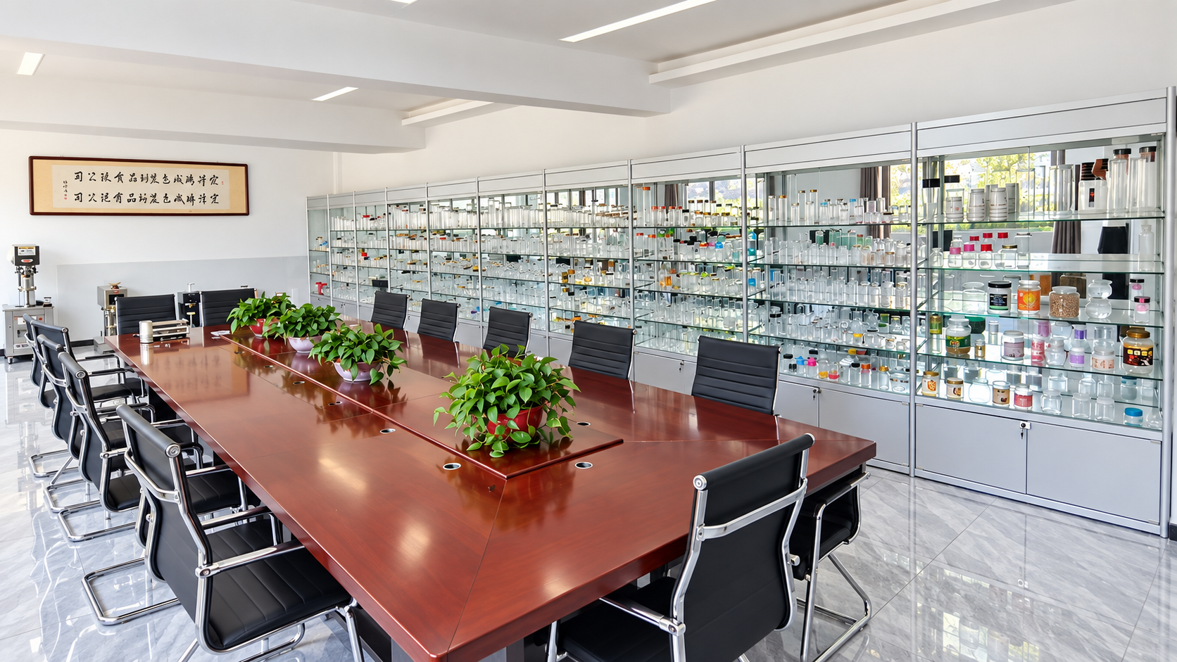 Packaging showroom and meeting room